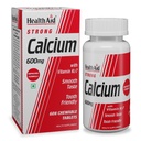 HealthAid Strong Calcium 600 mg with Vitamin D3 & Vitamin K2-7 | Chewable Calcium Supplement for Men & Women | Supports Strong Bones, Teeth, Joints & Muscles | 60 Tablets