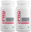 GNC Pro Performance Zinc Magnesium Amino (ZMA) Complex - For Restful Sleep & Relaxation - 60 Tablets (Pack of 2)