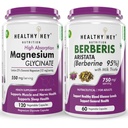 HealthyHey Nutrition Magnesium Glycinate 120 & Berberis 60 capsules