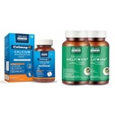 The Old Natural Calmag-Z Calcium Magnesium Zinc Tablets with Vitamin D3 & K2 MK7, Calcium Citrate | The Old Natural Melatonin 6 mg + Tagara 160 mg Sleep Aid Tablets | Supports Deep Relaxation & Rest