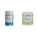 Neuherbs Calcium Tablets for Men & Women | True Calcium With Vitamin D3 & Magnesium | Supports Bon | Neuherbs Collagen Supplement Powder | Veg Collagen Peptides for Men & Women | With Hyaluronic Acid