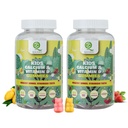 Kids Calcium & Vitamin D Gummy 2 pack| 60 X 2Gummies | For Healthy Bones, Stronger Teeth, and Growth | Delicious Mango & Strawberry Flavor | Certified Vegan by the Vegan Society of UK