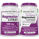 HealthyHey Nutrition Magnesium Citrate, 120 capsules & Magnesium Glycinate 120 capsules