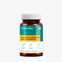 PharmEasy Calcium Supplement for Women and Men, with Magnesium, Zinc, Vitamin D3, for Complete Bone Health & Joint Support - (120 Calcium Tablets)