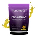 Nakpro Pre Workout Supplement with 100mg Caffeine, 1200mg Creatine Monohydrate and 1200mg Citrulline | Helps in Lean Muscle Building, Improves Workout Performance - 20 Servings (Fruit Punch, 100g)