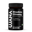 Rhodiola, Ginseng & L-Theanine 900mg | Wellness Support | 90 Veg Capsules