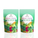 Dr. Su 6-In-1 Supplement Powder | Clear Skin, Strong Hair & Healthy Gut | With Vitamins, Minerals, Antioxidants, Probiotics, Fiber & Adaptogens | Lemon Mint | Sugar-Free | 30 Sachets x Pack of 2 | Unisex