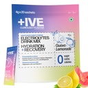 Curiously +IVE(Positive) Electrolyte Powder No Sugar - 20 Sachets | Mix Flavour (Guava + Lemonade) | Zero Sugar, Zero Carbs, Zero Calories | 8 Essential Electrolyte Sachets | Hydration + Recovery | Health Supplement Powder | ORS | Sugar free drink