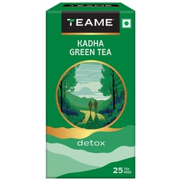 TE-A-ME Cleanse Kadha Green Tea Bags 25 Pcs | Green Tea - Cleanse Kadha| Green Tea Bags - Cleanse Kadha - 63 Gm