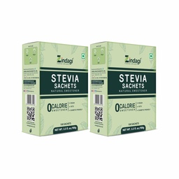 Zindagi Stevia Sugar Sachets | Stevia Plant Based Natural Sweetener | Diabetic Friendly Sweetener | 200 Sachets