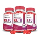 Justified Laboratories Keto Drops Keto ACV Gummies (1000 mg) - 60 Count, Pack of 3 - Formulated with Apple Cider Vinegar, Folate & Vitamin B12 - Non-GMO, Vegan, Gluten Free - 90 Servings