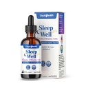 LIQUIDHEALTH Sleep Well Natural Sleep Aid Melatonin Drops - Better Sleep & Mood, Relax & Calm Mind, Fall Asleep Faster Stay Asleep Longer - Made in USA, Vegan, Sugar-Free, Drug Free, Non-GMO (2 oz)