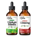 Wild & Organic Ginkgo Biloba Tincture 4 fl oz & Ginseng Tincture 4 fl oz