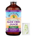 Lily Of The Desert Aloe Vera Juice, Preservative Free - Whole Leaf Aloe Vera Drink with Natural Vitamins, Digestive Enzymes for Gut Health, Stomach Relief, Wellness, Glowing Skin, Gelly Sachet included