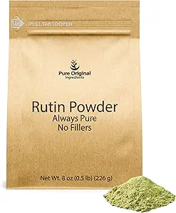 PURE ORIGINAL INGREDIENTS Rutin Powder (8 oz) Always Pure, No Additives Or Fillers, Lab Verified