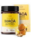 HERBAMAMA Maca Root Gummies - 1800mg Maca Root Extract for Energy Support - Vegan, Non-GMO Antioxidant Support Supplement - 90 Pectin-Based Banana-Flavored Chews