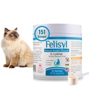 Felisyl L-Lysine Granules for Cats 100g (3.5 oz, 310 Servings) – Supports Immune, Respiratory, and Eye Health. Eases Sneezing, Runny Nose, and Watery Eyes. Tasty Salmon Flavor - Made in The USA