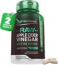 Herbtonics Raw Apple Cider Vinegar Capsules 1500mg with Mother | Weight Management, Detox & Digestion Formula with GLP-1 Support | Unfiltered ACV for Metabolic Support | 120 Vegan Capsules