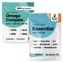 Complement Omega Complex & Essential Multivitamin Bundle – Comprehensive Vegan Nutritional Support for Optimal Health and Wellness