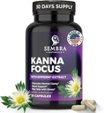 KANNAFOCUS - Natural Kanna Extract 50mg, Fermented Sceletium Tortuosum & Bioperine® - Focus, Mood & Mental Wellness Support - Herbal Nootropic for Daily Clarity & Energy - 30 Capsules