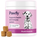 Pawfy Dog Multivitamins 15 in 1 | Dog Vitamins for Skin & Coat - Supports Overall Wellness | Advanced Senior Dog Supplements from Occasional Itching | Puppy Tasty Vitamin C Chews - 30 Count