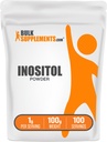 BulkSupplements.com Inositol Powder - Inositol Supplement, Vitamin B8 Supplement - Unflavored & Gluten Free, 1g per Serving, 100g (3.5 oz) (Pack of 1)