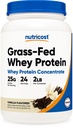 Nutricost Grass-Fed Whey Protein Concentrate (Vanilla) 2LBS - Undenatured, Non-GMO, Gluten Free