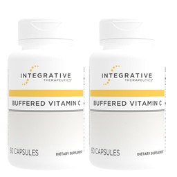 Integrative Therapeutics Buffered Vitamin C 1,000 mg - Easy, Daily Immune Support with Magnesium & Calcium* - Antioxidant Support for Healthy Skin & Connective Tissues* - 60 Vegan Capsules, 2