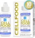 Cellfood Oxygen Boost - 1 fl oz, 10 Pack - Liquid Oxygen Supplement for Lymphatic Drainage, Altitude Sickness, Jet Lag, Fatigue, Headaches & Energy - Gluten Free, Cert. Kosher