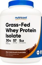 Nutricost Grass-Fed Whey Protein Isolate (Chocolate) 5LBS - Non-GMO, Gluten Free, Natural Flavors