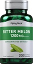Piping Rock Bitter Melon Capsules | 200 Pills | Herbal Extract Supplement | Momordica Charantia | Non-GMO, Gluten Free