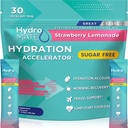 Electrolyte Powder Sugar-Free Hydration Packets Strawberry Lemonade HydroMATE 30 Sticks