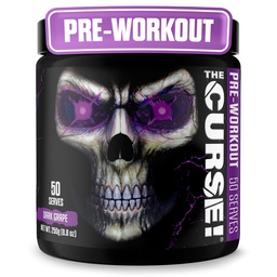 JNX SPORTS The Curse! Dark Grape Pre Workout Powder with Creatine – Extreme Energy Preworkout for Men & Women – 50 Servings – L Citrulline, Beta Alanine & Caffeine for Pump, Strength & Focus