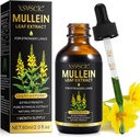 Mullein Drops for Lungs, Mullein Leaf Extract for Lungs,Mullein Leaf Extract Tincture with Chlorophyll Natural Herbal Supplement Mullein Extract Drops for Lung Cleanse and Breathe Health