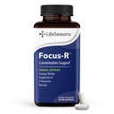 LifeSeasons Focus-R Concentration Support – Memory, Focus & Mental Clarity Supplement with Bacopa, L-Theanine & Huperzine A – Cognitive Performance & Brain Energy – 60 Veg Capsules
