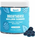 Mullein Gummies for Lungs - Lung Detox Gummies - Daily Respiratory Health Support - Cleanse for Smokers - Allergy, Sinus, and Mucus Relief - Mullein Leaf Extract for Lungs