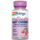 SOLARAY Triple Strength Tart Cherry Extract with 3% Anthocyanins - Tart Cherry Capsules for Healthy Uric Acid Levels and Muscle Recovery Support, Vegan, 60-Day Guarantee, 45 Servings, 90 VegCaps