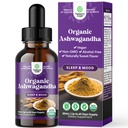 USDA Organic Ashwagandha Liquid Drops - Ashwagandha Root Extract for Stress and Mood Support - Delicious Pure Adaptogen Drops for Adults - Alcohol-Free Herbal Tinctures for Rest - 1 Fl Oz