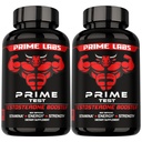 Prime Labs Testosterone Supplement for Men (2-Pack) - Stamina, Endurance, Energy, & Strength - Men's Testosterone Booster & Workout Supplement - 120 Caplets