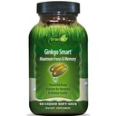 Irwin Naturals Ginkgo Smart Maximum Focus & Memory Dietary Supplement Liquid Gel Caps, 60-Count Bottles