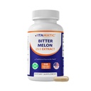 Vitamatic Bitter Melon – 25X Concentrated Plant-Based Extract Capsules – Vegetarian, All-Natural, Non-GMO – Botanical Supplement – 240 Count