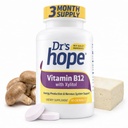 Vitamin B12 1000 Mcg, B12 Vitamins 1000 Mcg Help to Increase Metabolism, Energy Production and Nervous System Support, 90 Chewable Tablets - 1 Tablet Per Serving, Non-GMO & Gluten Free