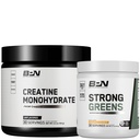 BARE PERFORMANCE NUTRITION BPN Creatine Monohydrate & Strong Greens Bundle