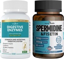 800mg Digestive Enzymes for Men and Women + Spermidine & Fisetin Supplement - 20mg of 98% Spermidine 3HCL
