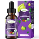 Phytoral Organic Ashwagandha Liquid Drops for Adults - Potent Liquid Ashwagandha Root Extract for Energy and Mood Support - Tincture Vegan Non-GMO Gluten & Alcohol-Free 2Fl Oz (Pack of 1)