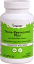 Vitacost Trans-Resveratrol Plus -- 60 Vegetarian Capsules