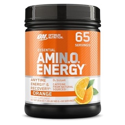Optimum Nutrition Amino Energy - Pre Workout with Green Tea, BCAA, Amino Acids, Keto Friendly, Green Coffee Extract, Energy Powder - Orange Cooler, 65 Servings (Packaging May Vary)