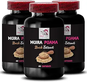 Adventure Activation - MUIRA PUAMA BARK EXTRACT - Focus Enhancement, Energy Recharge, Herbal Source, Dynamic Energy Boost, Botanical Blend, Vital Power, Strength Support 3 Bottles 180 Capsules
