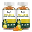 Catfit (120 pcs) Mullein Gummies for Lungs Detox &Lymphatic Drainage,Mullein Leaf Extract,Quercetin&Elderberry for Respiratory & Immune Support,Vegan, Pineapple Flavor, (2 Pack)