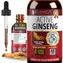 Active Ginseng Korean Red Panax Ginseng with Natural Ginsenosides - All-Natural Advanced Liquid Solution for 2X Absorption - Supports Healthy Energy, Vitality, Mood and More